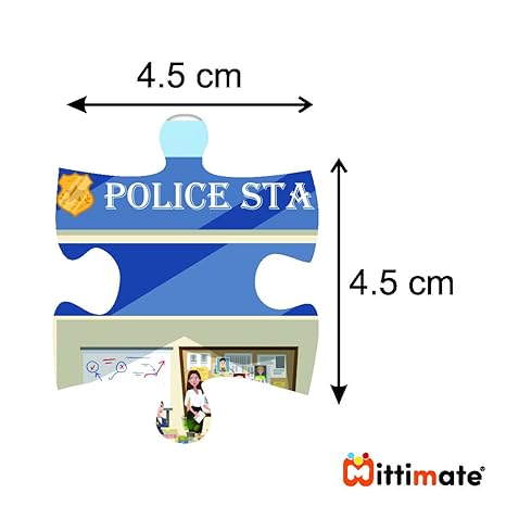 Mittimate Police Station Jigsaw Puzzle Game for Kids Age 4 to 6 Old I 36 Pieces Puzzle Toy