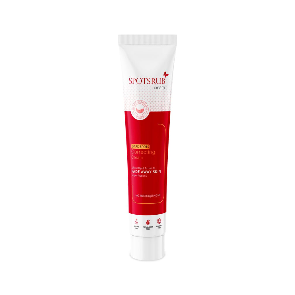 Leeford Spotsrub Face Cream for Women 15g - with 2% Kojic Acid and Vitamin C | Hydroquinone Free | Helps to Remove Pimples and Dark spots