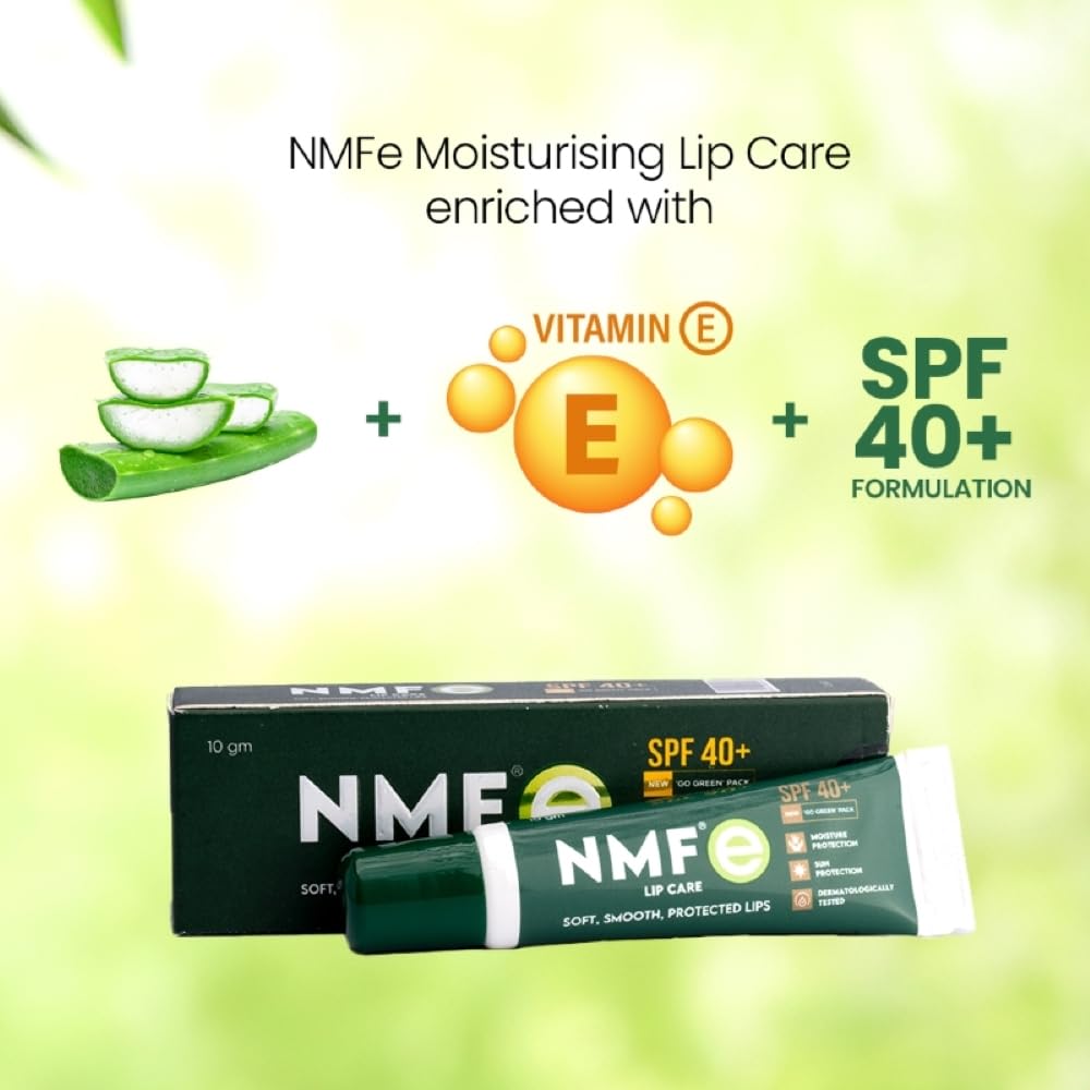 NMFe Moisturising Lip Care 10 Gm SPF 40+ For Dry And Chapped Lips - 10 gms