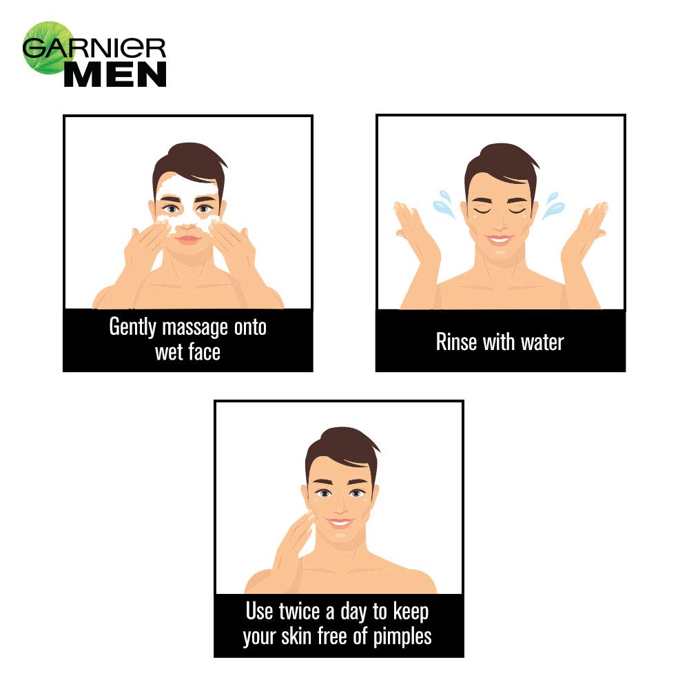 Garnier Men Acno Fight 6-in-1 Anti-Pimple Face wash - 100 ml