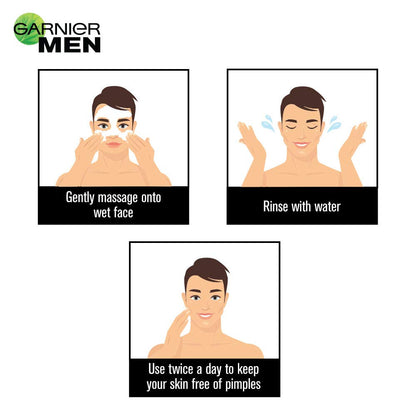 Garnier Men Acno Fight 6-in-1 Anti-Pimple Face wash - 100 ml