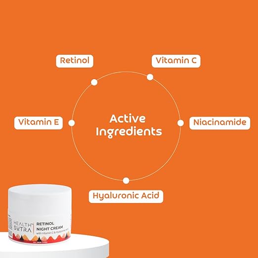 Health Sutra Retinol Night Cream - 50 gms