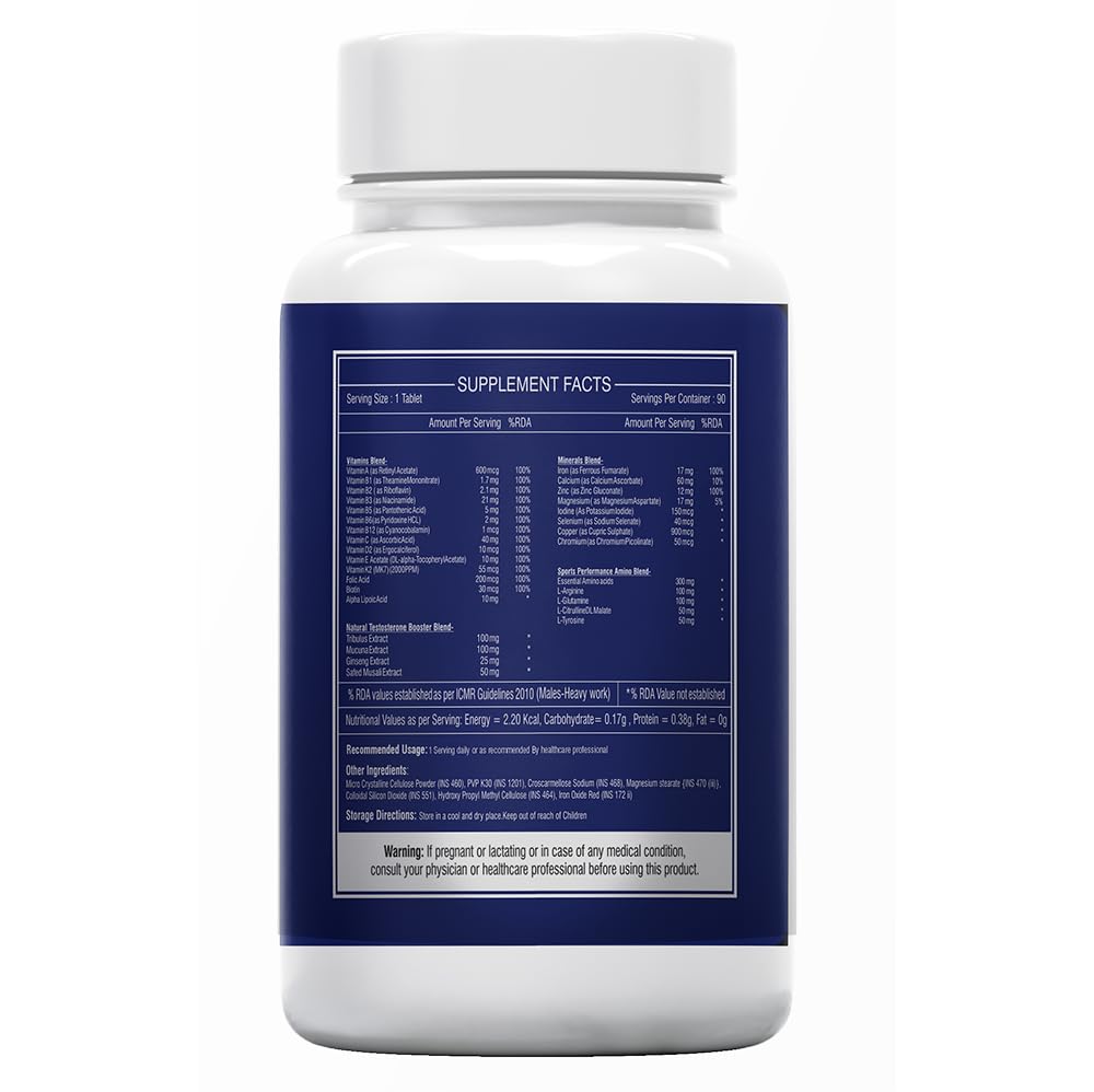 Sea Life Sports Multivitamin,Sports Performance Enhancer with Minerals, Amino Acids and Herbal Extracts | Essential Nutrients for Energy & Stamina for Energy, bodybuilding & Athletes (Pack of-1)