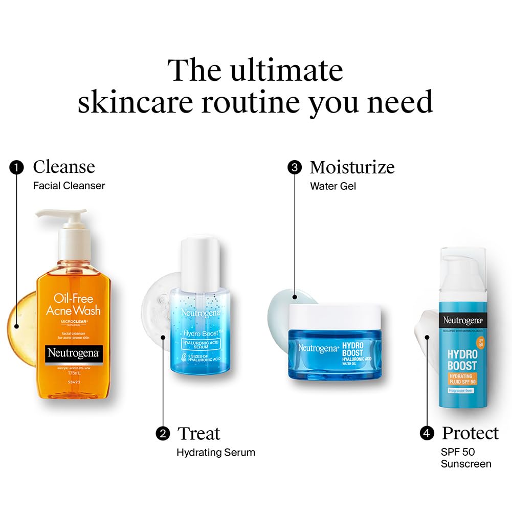 Neutrogena Oil Free Acne Wash | 2% Salicylic Acid Deep Cleansing Face Wash for Oily Skin|Hydrating, Alcohol Free, Non Comedogenic & Dermatologically Tested | For Oily Acne Prone Skin |For Men & Women 175ml