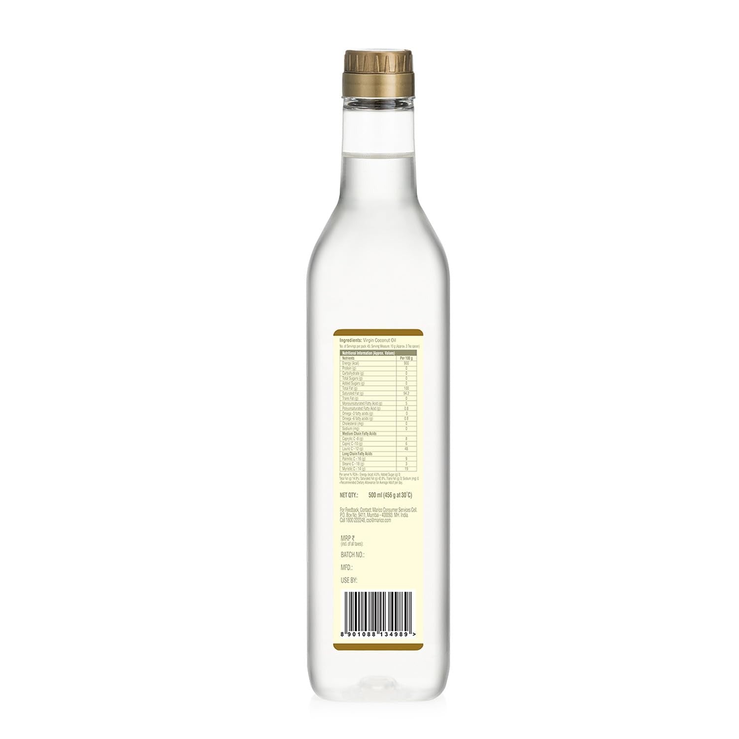 Coco Soul Cold Pressed Unrefined Virgin Coconut Oil - 500 ml