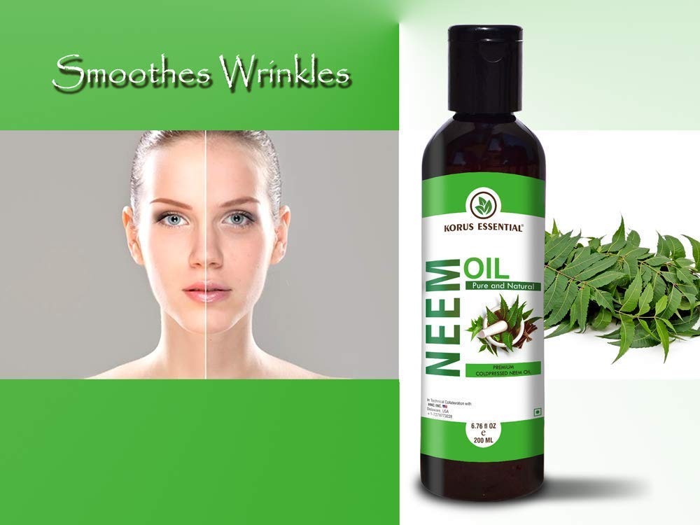 Korus Essential Pure Natural Cold Pressed Neem Oil - 200 ml