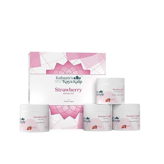 Kulsum's Kaya Kalp Herbals Strawberry Facial Kit - 65 gms
