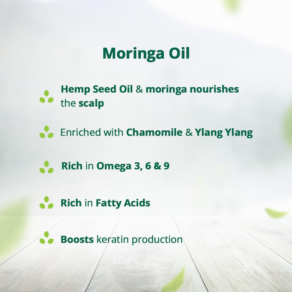 Hampa Hemp Moringa Hair Oil and Lush Hair Shampoo