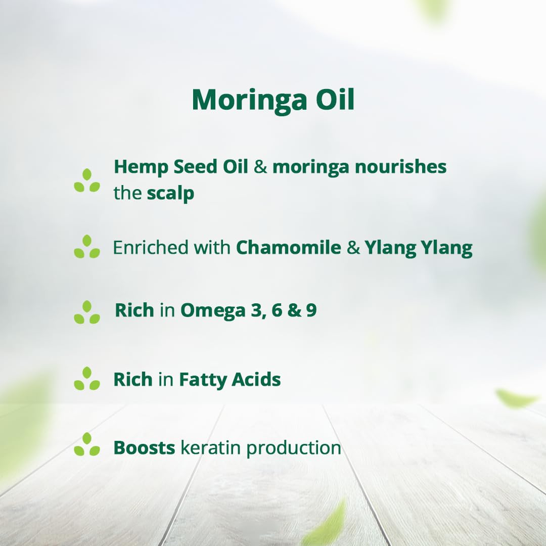 Hampa Hemp Moringa Hair Oil and Lush Hair Shampoo