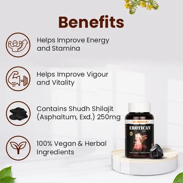 Erotican Capsules for MAN POWER - Pack of 1 (60 capsules)