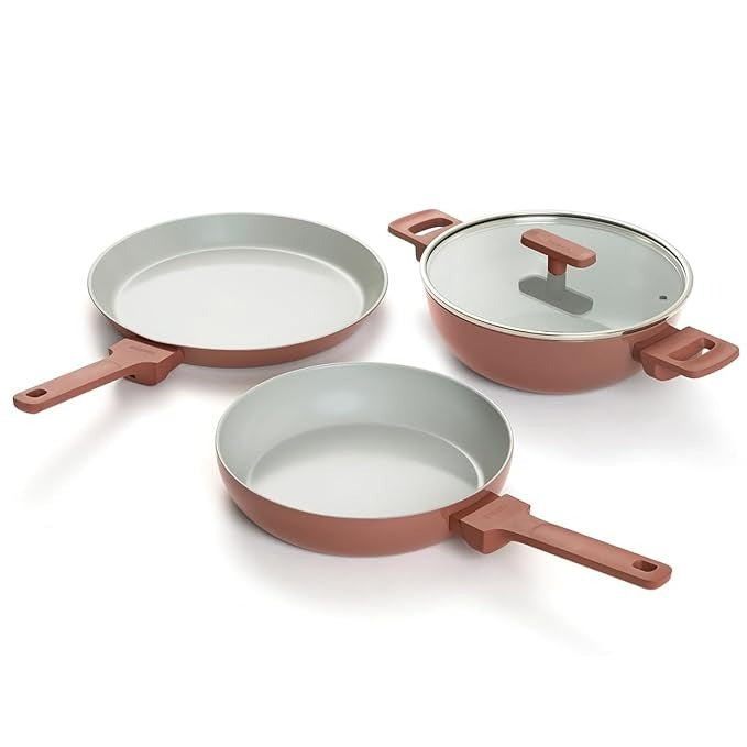 Ember Cookware Set of 3 Soft-Touch Handle