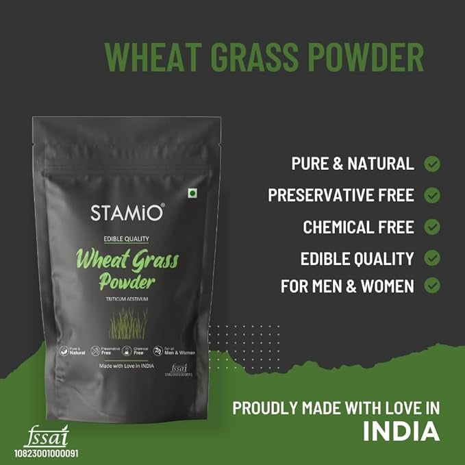 Stamio Wheat Grass Powder - 250 gms