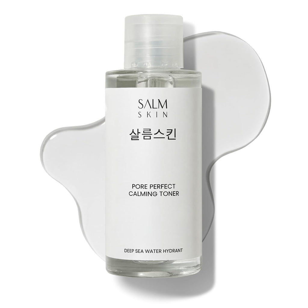 Salm Skin Pore Perfect Calming Toner (100ml) | Korean Toner for Hydration & Tightening Open Pores | Moisturises Skin & Restores Skin's Natural Balance