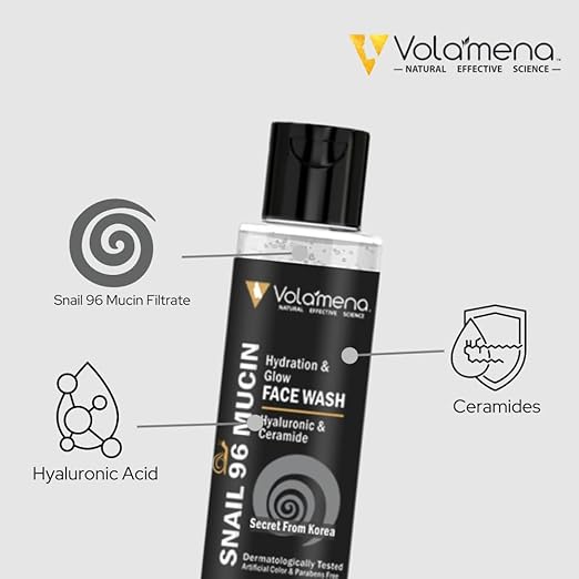 Volamena Snail Mucin Hydration & Glow Face Wash - 100 ml