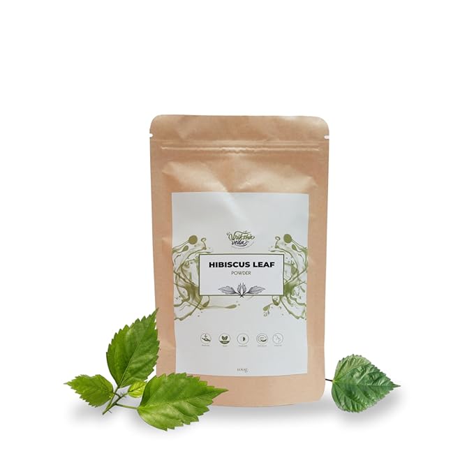 Vriksha Veda Hibiscus Leaf Powder Rosa Sinensis Flower Gudhal Powder - 100 gms