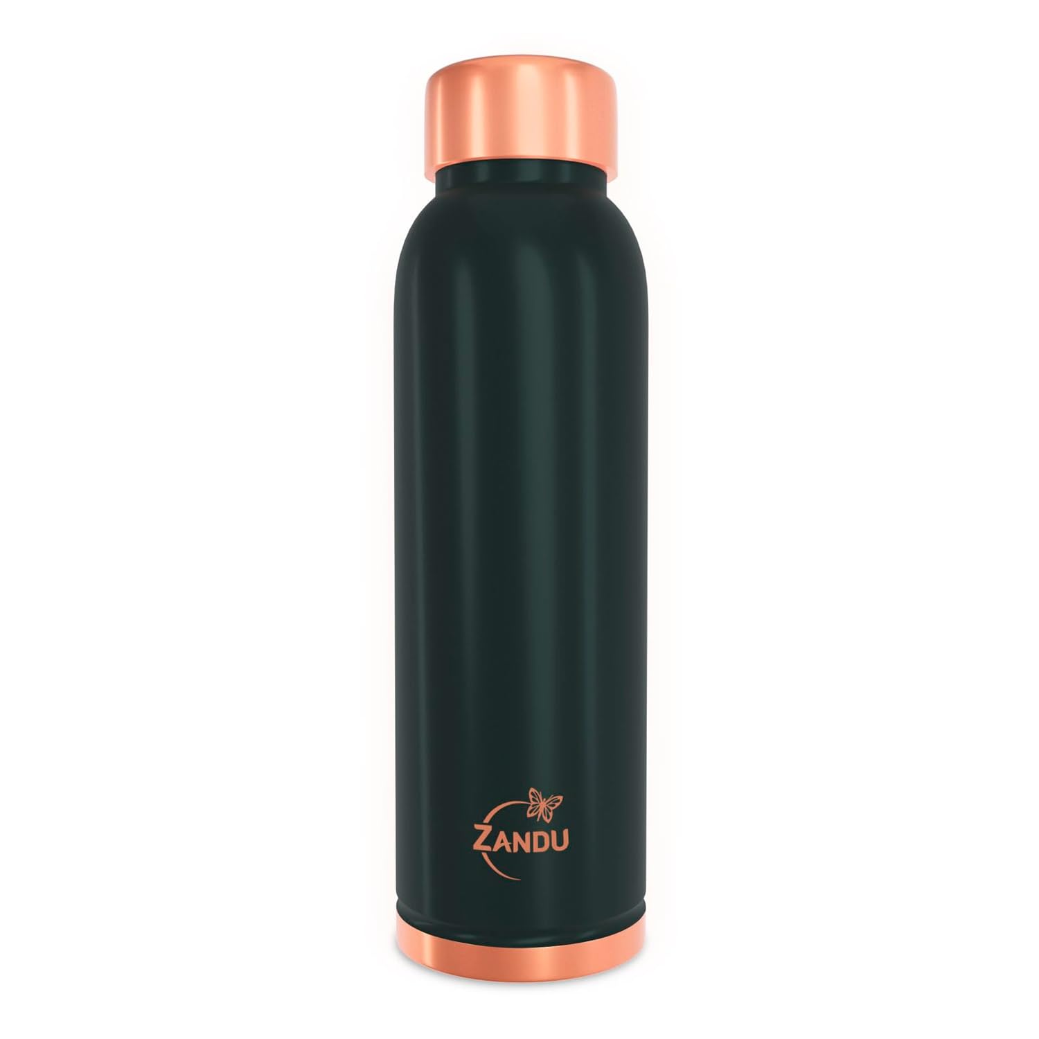 Zandu Copper Bottle : Prepared with 100% Pure Copper |Supports Digestive & Liver Health | Helps Enhance Immunity| Useful in Promoting Overall Health (Pack of 950 ml)