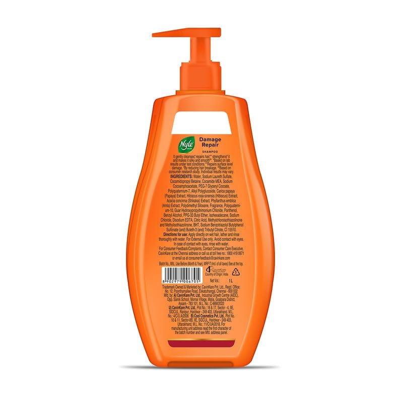 Nyle Naturals Damage Repair Shampoo - 1 Litre