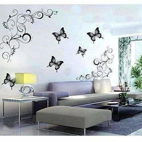 Lovely Black Butterflies Wall Sticker