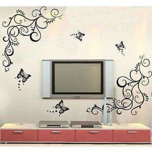 Lovely Black Butterflies Wall Sticker