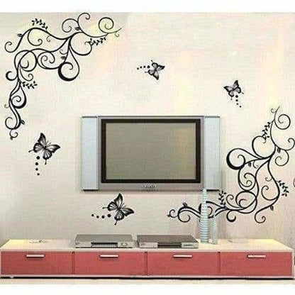 Lovely Black Butterflies Wall Sticker