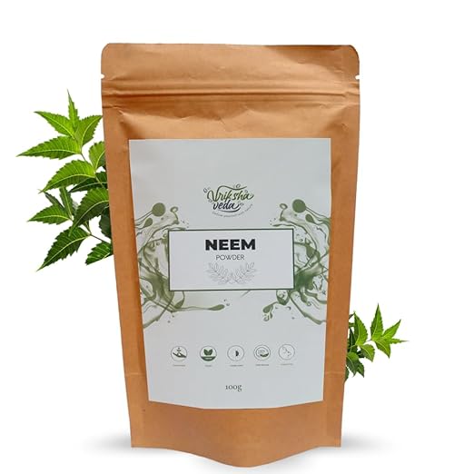 Vriksha Veda Neem Powder for Skin Face and Hair - 100 gms