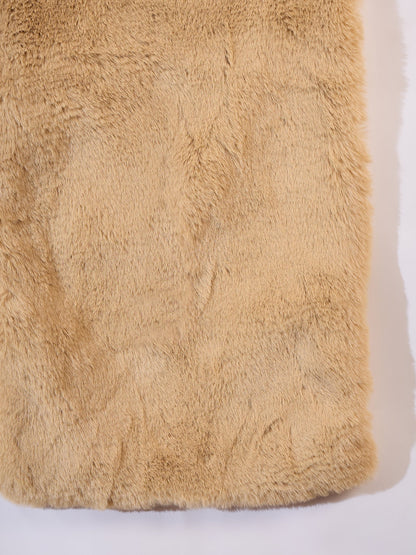 InWeave Beige Rabit Faux Fur Cape