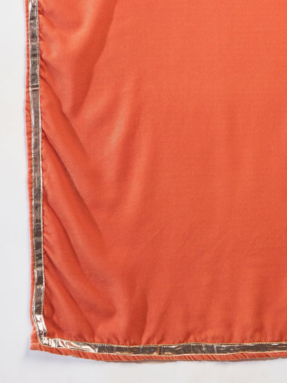 InWeave Rust Solid Velvet Shawl