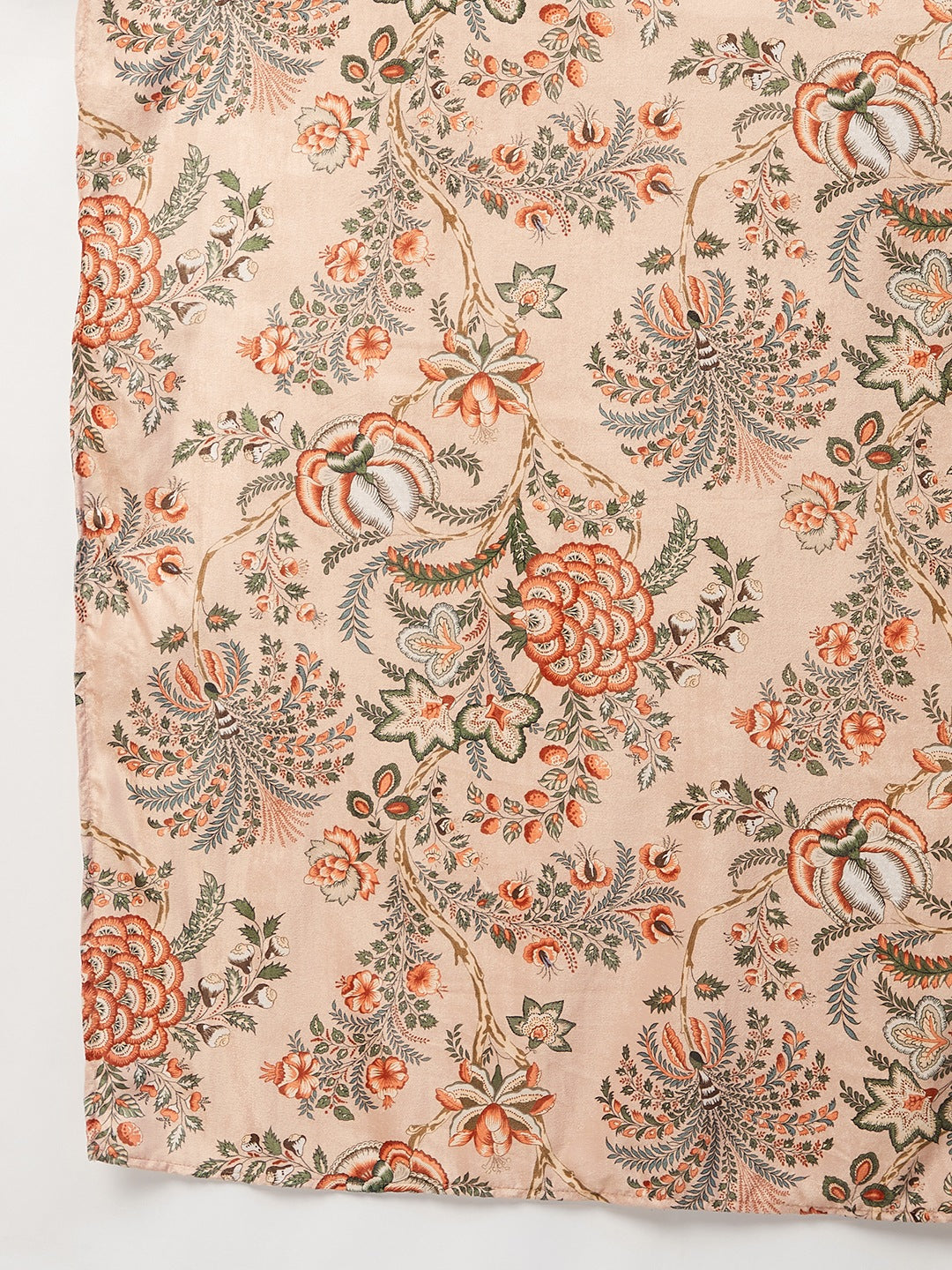 InWeave Peach Printed Velvet Shawl