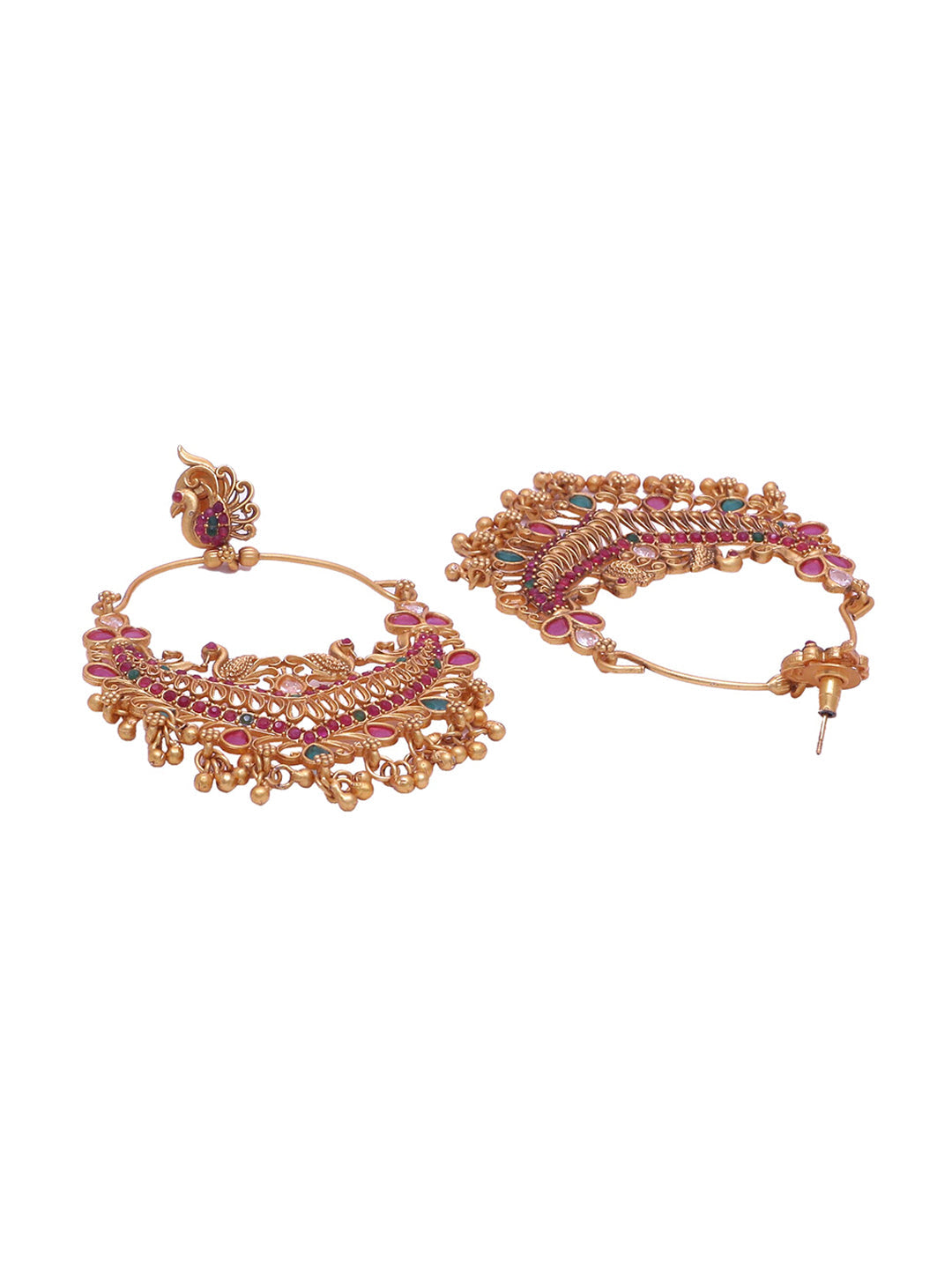 Shoshaa Gold-Polished Handcrafted Contemporary Chandbalis