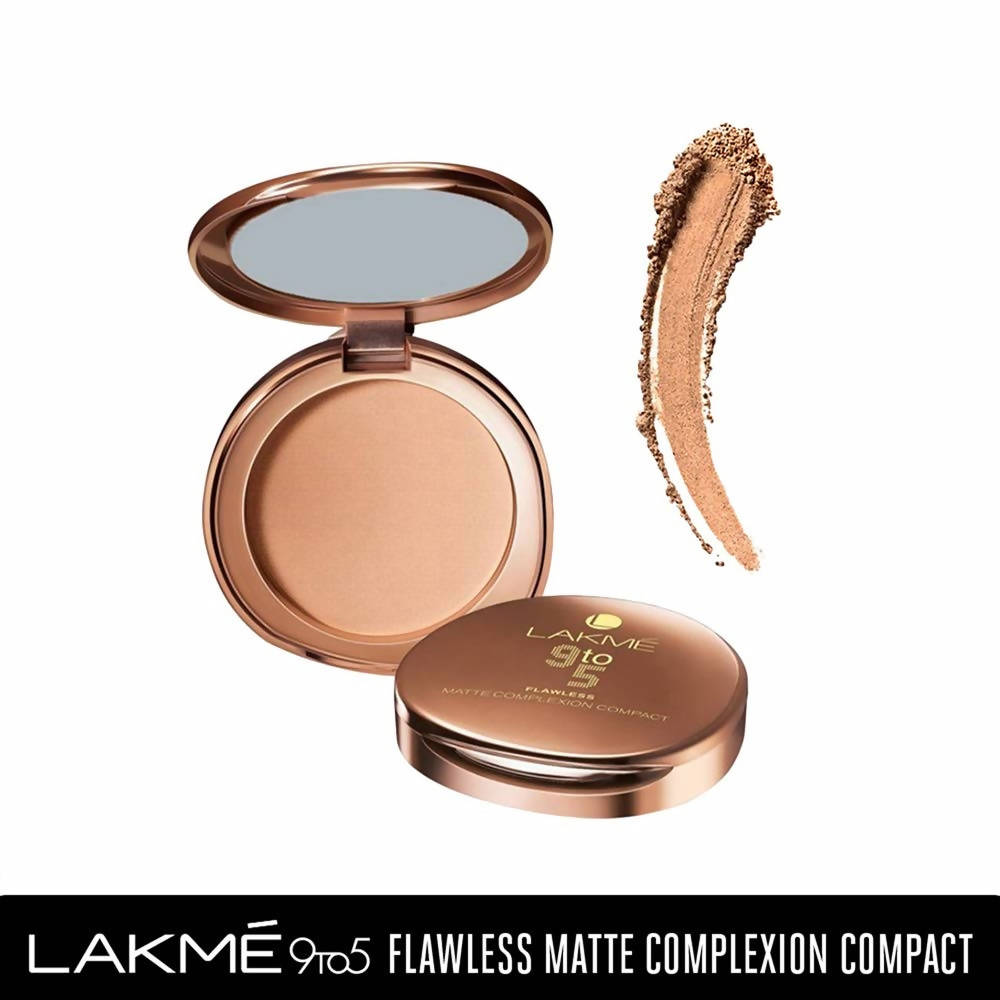 Lakme 9 To 5 Flawless Matte Complexion Compact  Almond - 8 gms