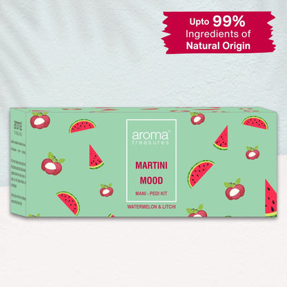 Aroma Treasures Martini Mood Mani-Pedi Kit With Watermelon And Litchi