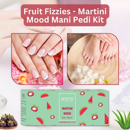 Aroma Treasures Martini Mood Mani-Pedi Kit With Watermelon And Litchi