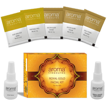 Aroma Treasure Royal Gold Facial Kit For Dry Skin - Single Time