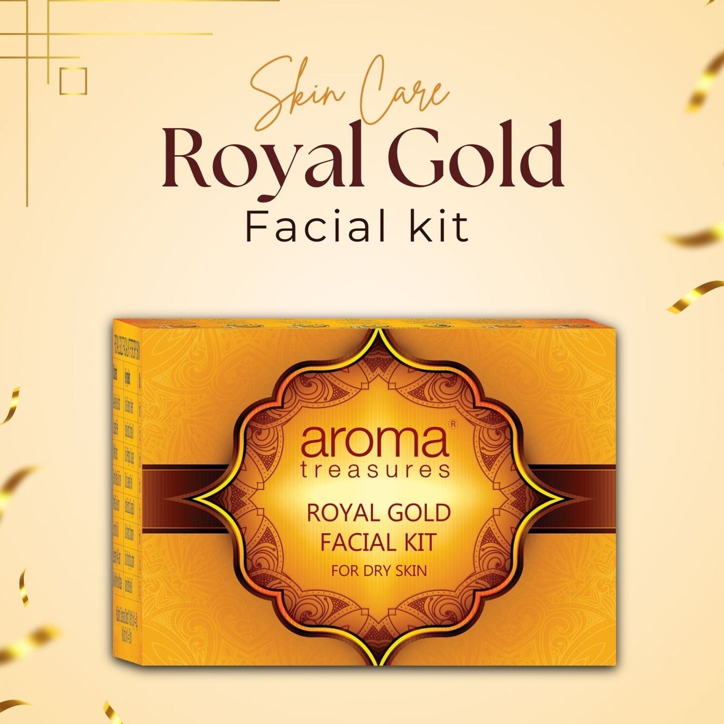 Aroma Treasure Royal Gold Facial Kit For Dry Skin - Single Time