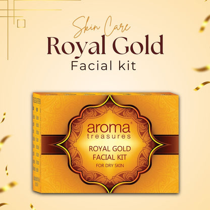 Aroma Treasure Royal Gold Facial Kit For Dry Skin - Single Time