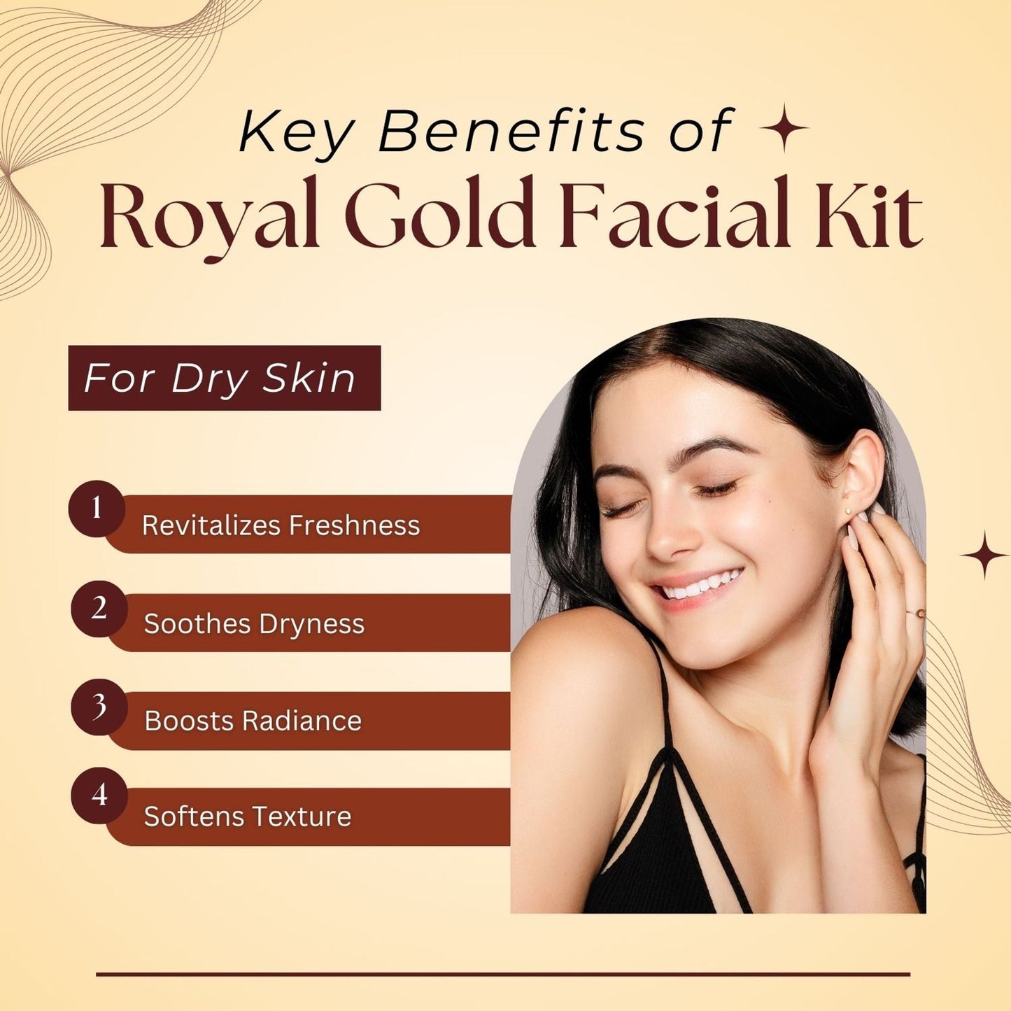 Aroma Treasure Royal Gold Facial Kit For Dry Skin - Single Time