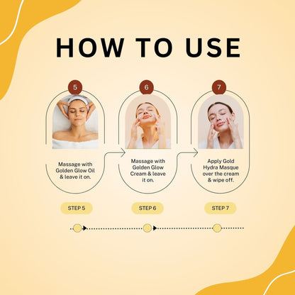 Aroma Treasure Royal Gold Facial Kit For Dry Skin - Single Time