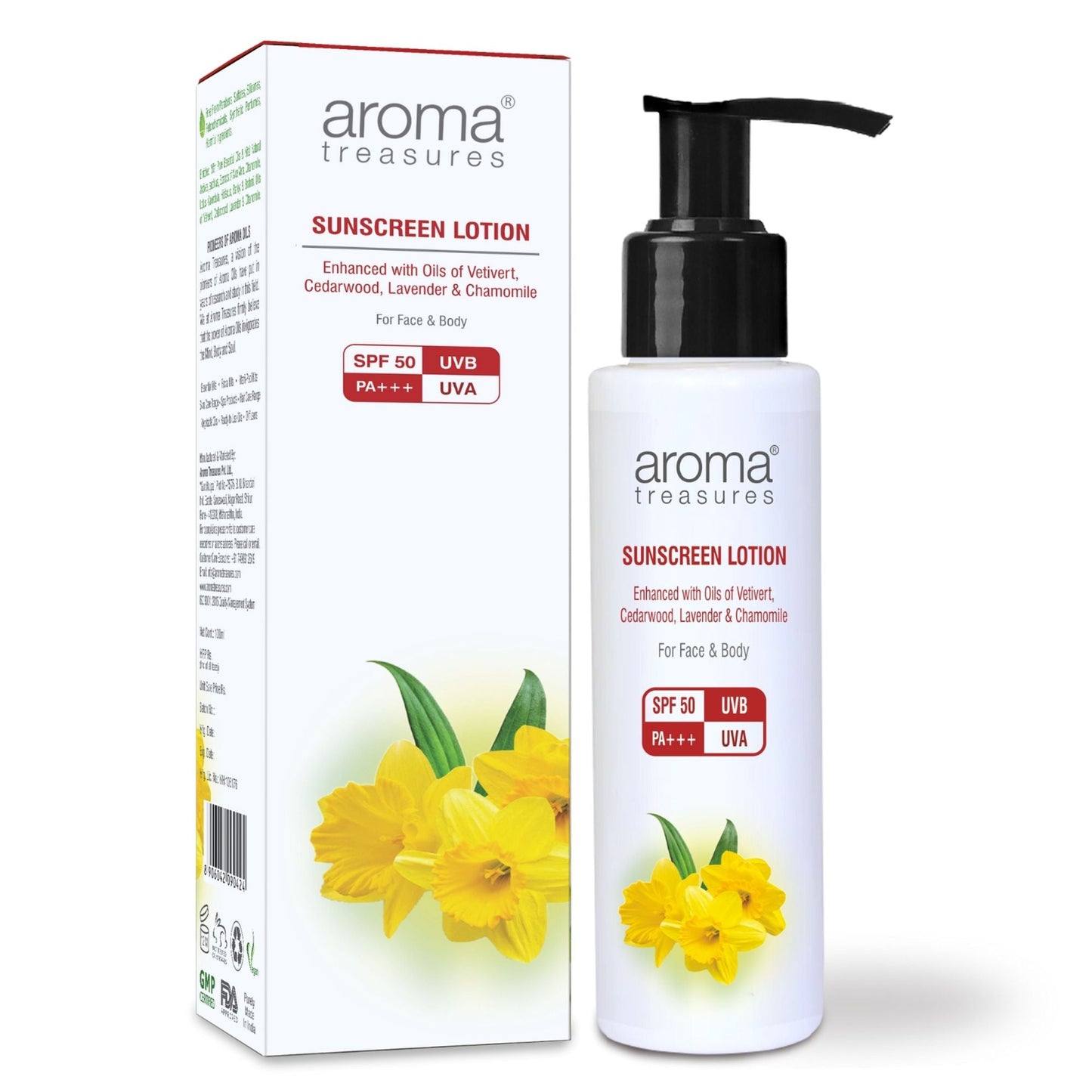 Aroma Treasures Sunscreen Lotion Spf 50 Pa+++ Uvb Uva