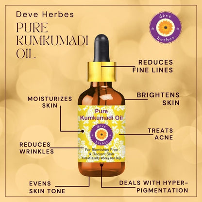 Deve Herbes Pure Kumkumadi Oil - 30 ml