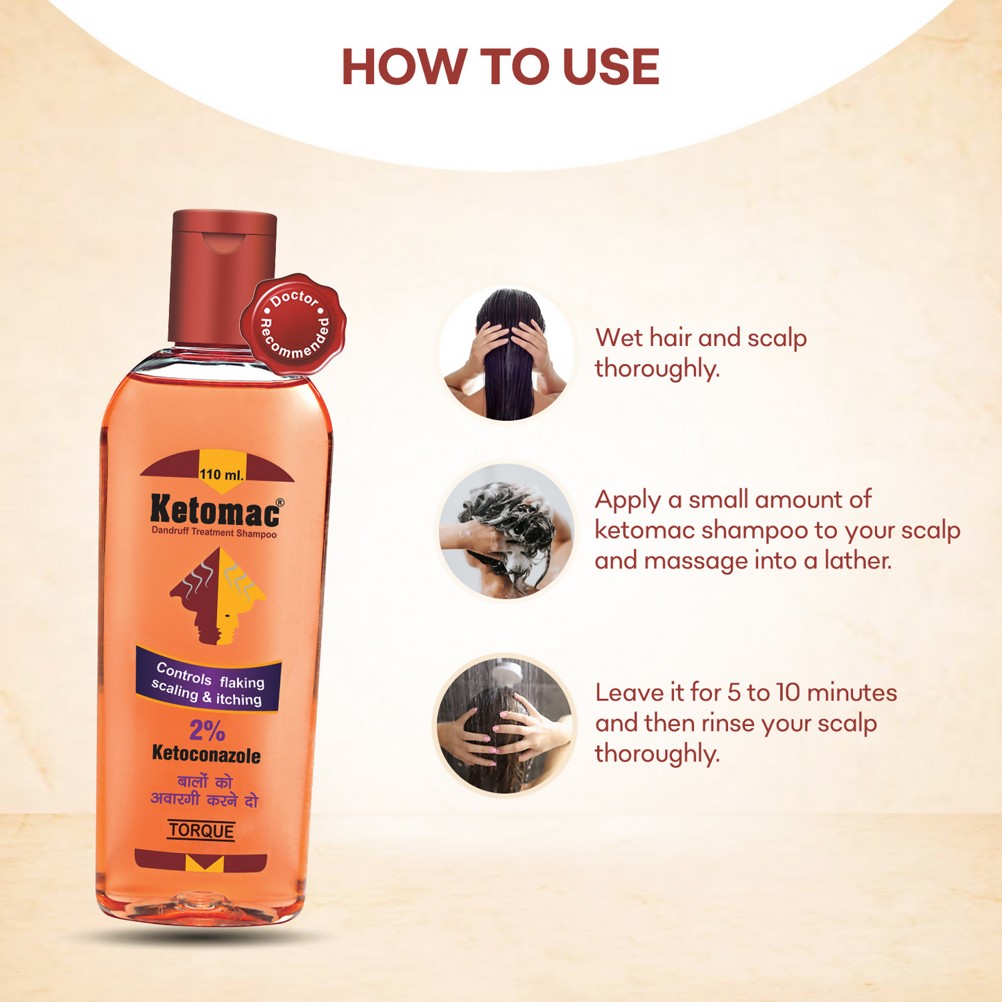 Torque's Ketomac Dandruff Treatment Shampoo