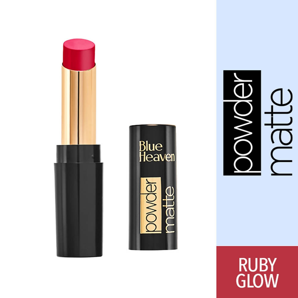Blue Heaven Powder Matte Lipstick Ruby Glow