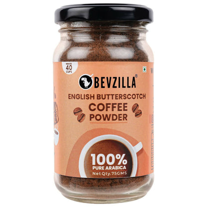 Bevzilla Instant Coffee Powder (English Butterscotch Flavour)
