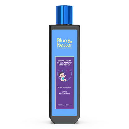 Blue Nectar Baby Hair Oil With Organic Ghee & Almond Oil