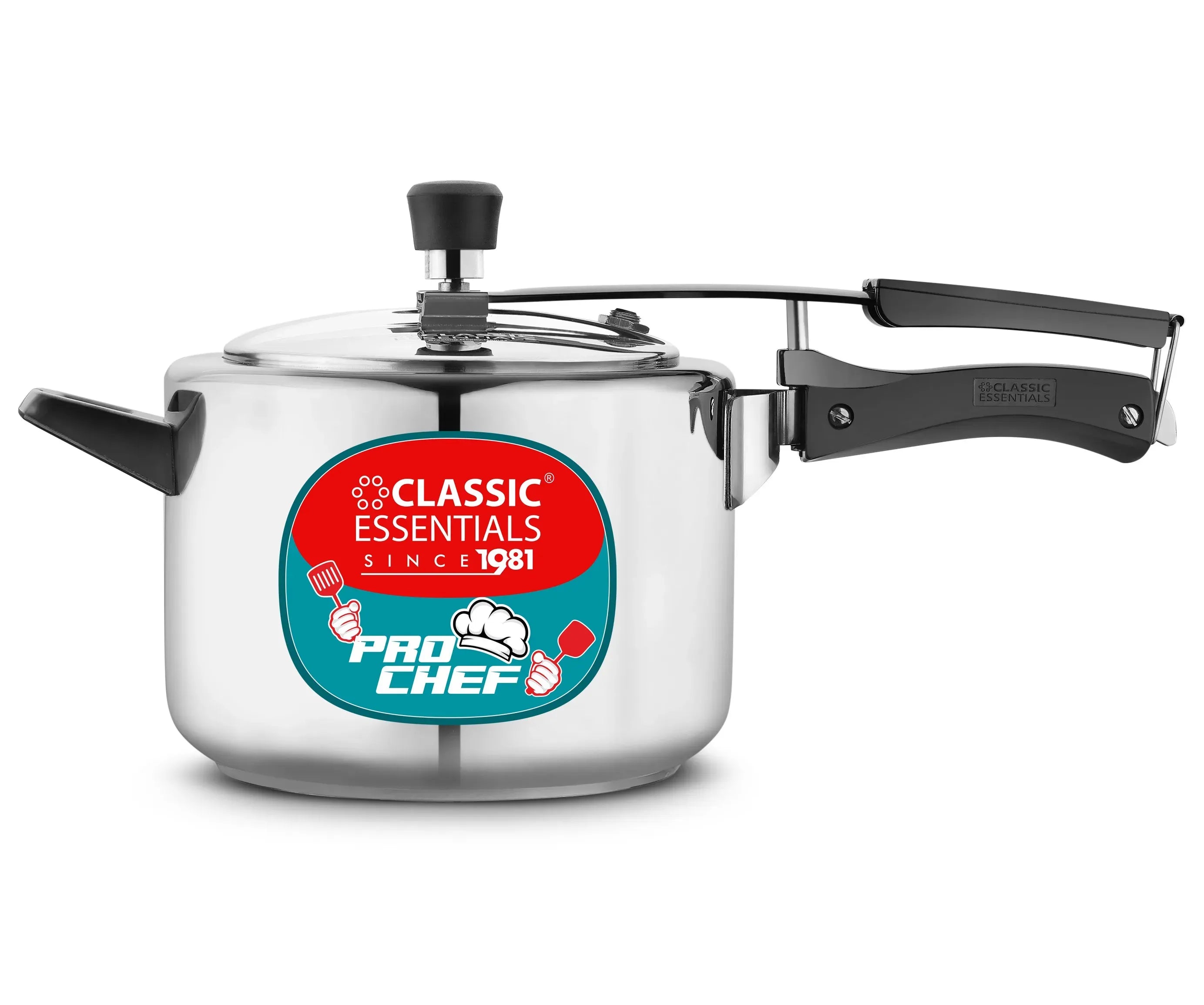 Classic Essentials Pro Chef Stainless Steel Pressure Straight Cooker Induction Base
