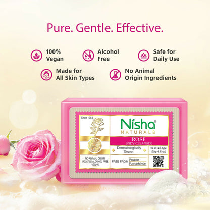 Nisha Rose Body Cleansing Soap Bar