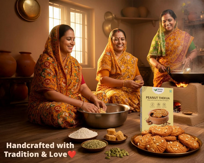 Mithila Foods Peanut Thekua Traditional Bihari Thekua With Peanuts Jaggery & Desi Ghee