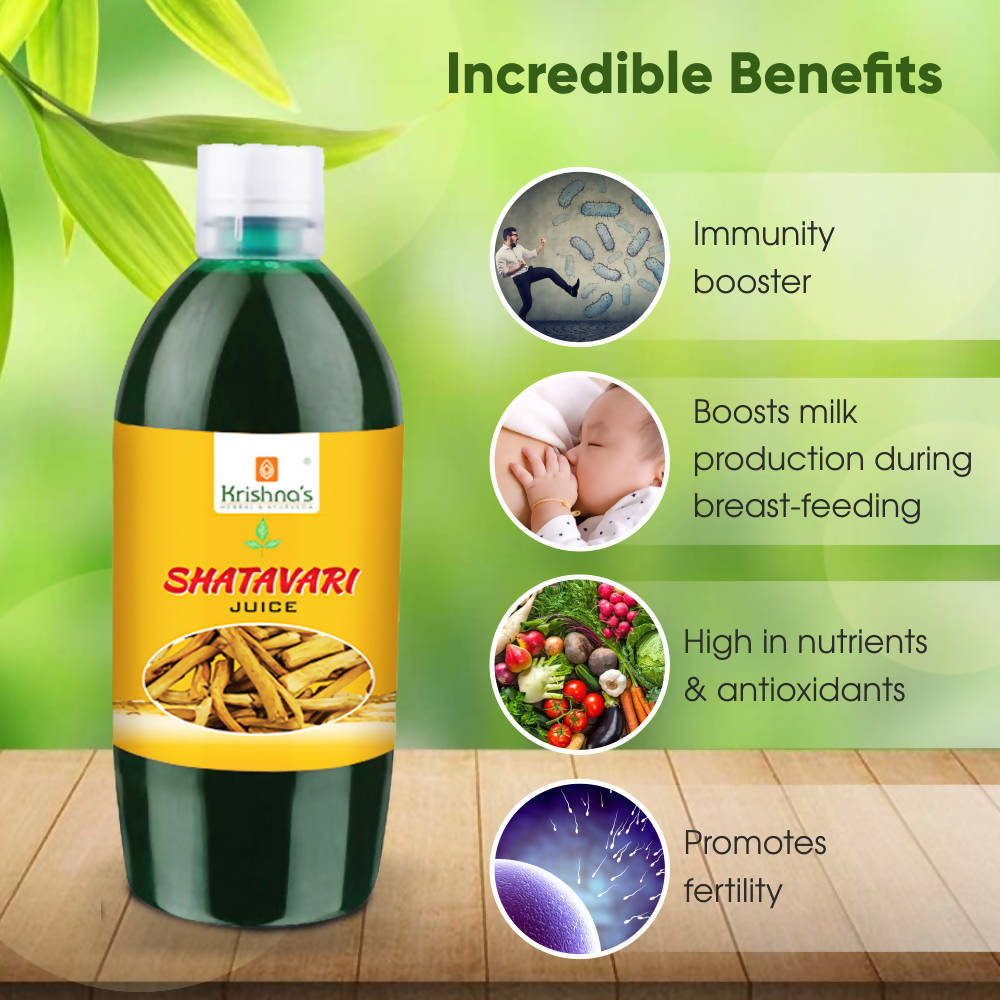 Krishna's Herbal & Ayurveda Shatavari Juice - 500 ml