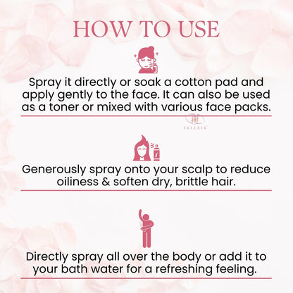 Velleja Gulab Ark - Rose Water