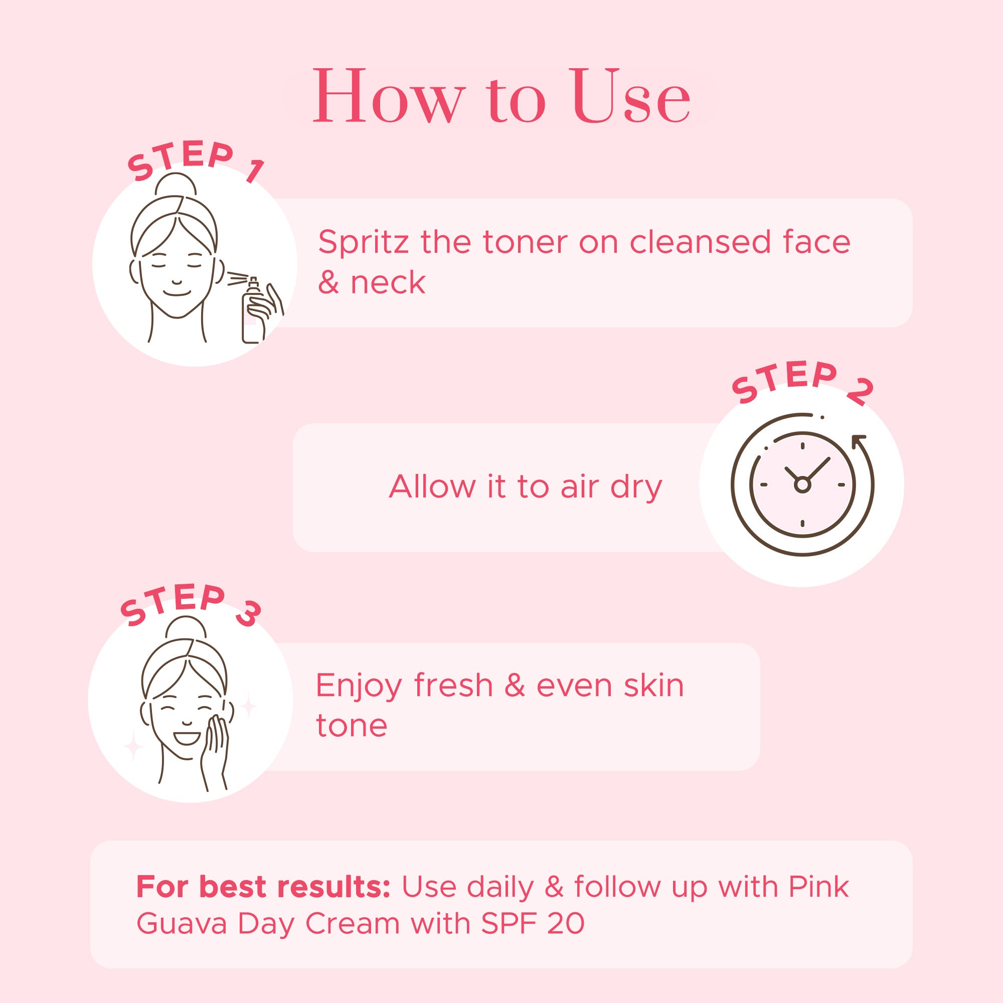 Puresense Pink Guava Face Toner - 100 ml