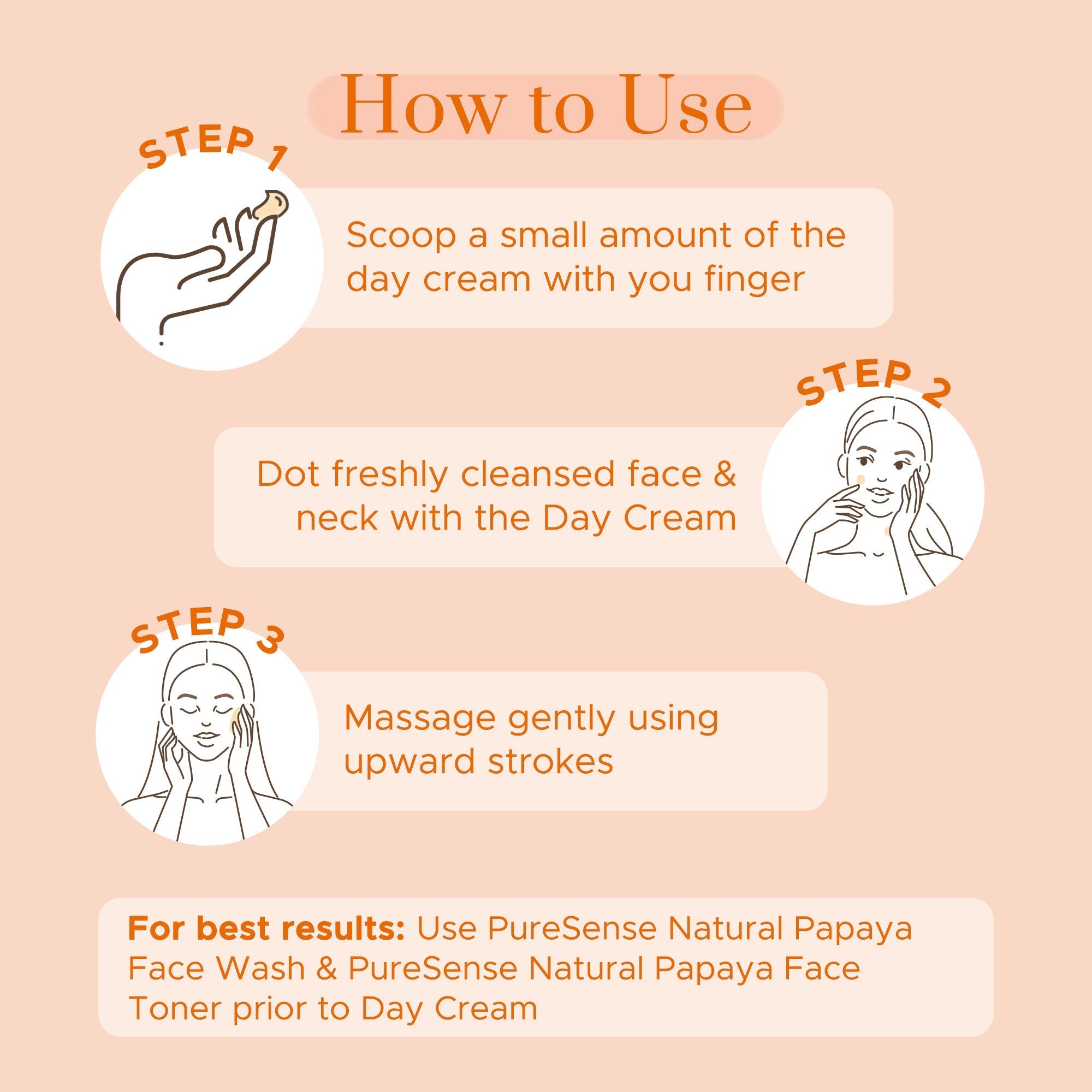 Puresense Natural Papaya Day Cream - 60 gms